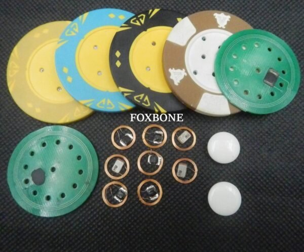 Classic Poker Chips 10-6000 : 9 Gram Authentic Casino Feel with Tri-Color Design and Textured Mold - 50 Pack