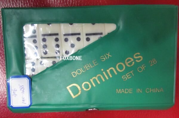 Dominos Set Game. Premium Classic 28 Pieces Double Six Domino.Jumbo Classic Dominoes Double 6 Game Set，Ivory 28pcs Domino Set in Poatable PVC Case-Family Nights,Party Favors,Travel and Anytime Use,2-4 Players