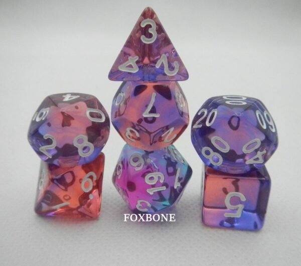 DND Double-Colors Polyhedron Dice Set for Dungeons and Dragons D&D RPG MTG Table Games D4 D6 D8 D10 D% D12 D20  Dice