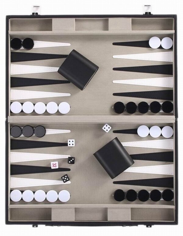 chess backgammon sets 18-Inch Backgammon Board Game Set - 图片 2